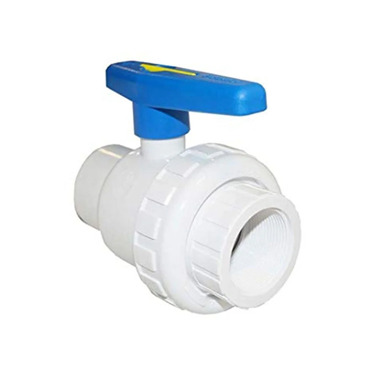 PRAHER VALVE A BILLE 2 VOIES PVC VISSE FEMELLE X VISSE FEMELLE 1-1/2" - 150-111 - Piscines Geyser