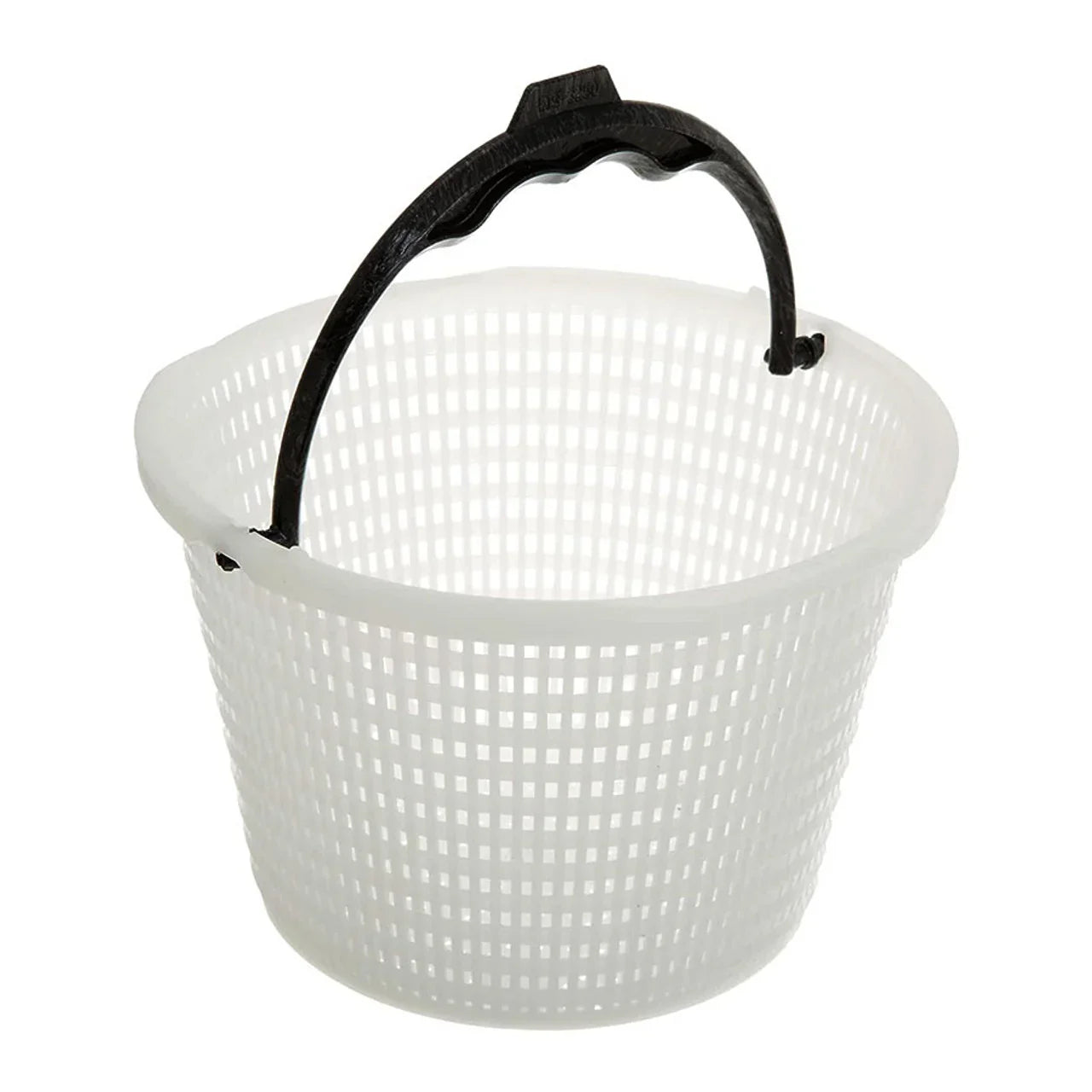 Panier de skimmer piscine blanc en plastique avec anse noire, accessoire filtration