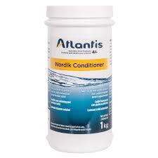 Pot de conditionneur piscine Atlantis Nordik 1 kg, traitement eau pour entretien piscine.