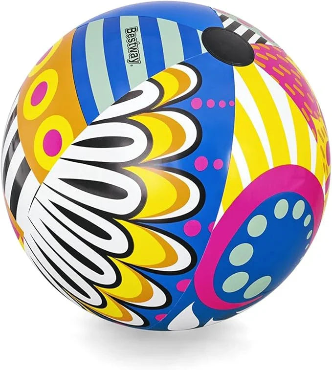 BESTWAY BALLON PLAGE GONFLABLE GEANT 91,4 cm POP ART - 21500 - Piscines Geyser