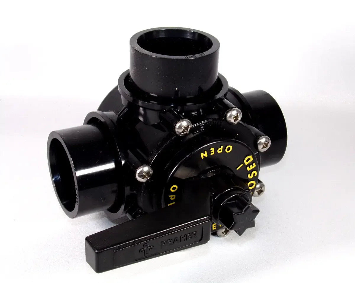 PRAHER VANNE DE DERIVATION 3 VOIES 1 1/2" - 2" - OV3-1500 - Piscines Geyser