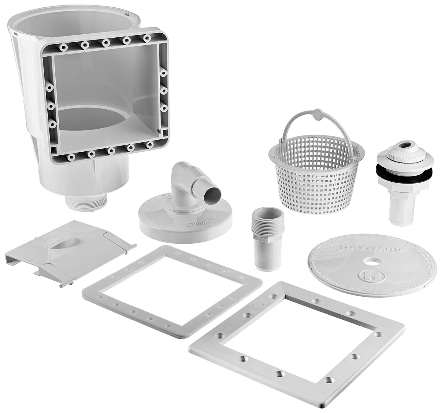 HAYWARD ECUMOIRE PETITE BOUCHE POUR HORS-TERRE MONOCOQUE BLANCHE avec retour - SP1091LX - Piscines Geyser