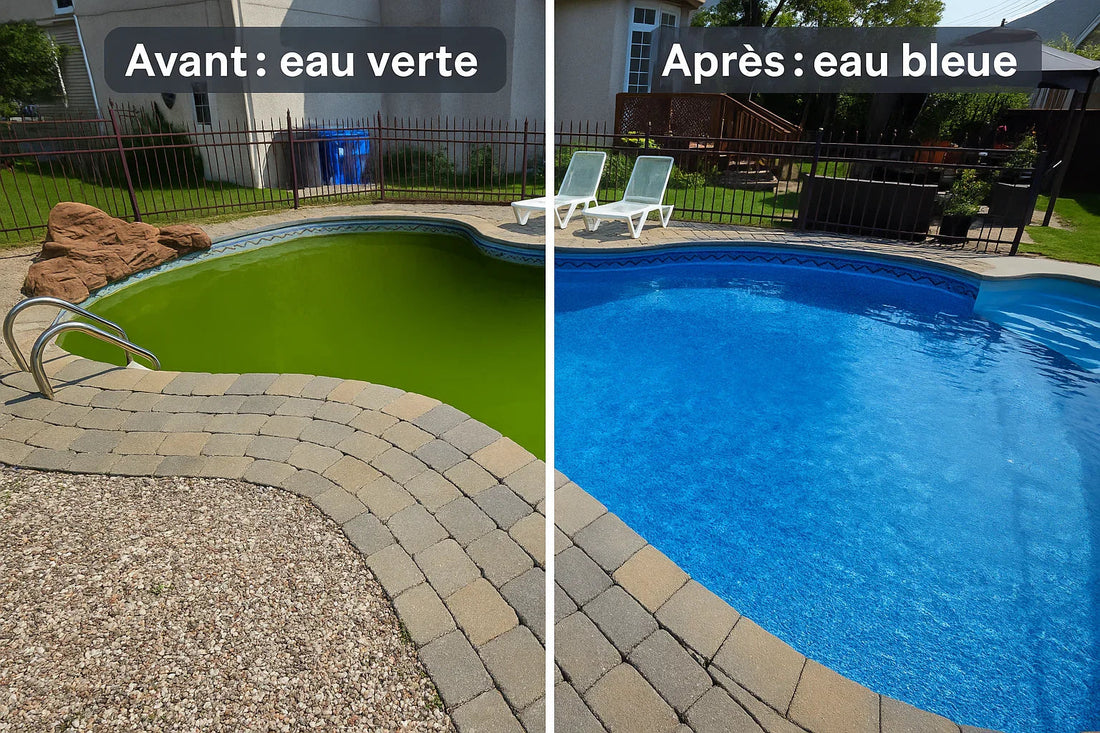 Mon eau est verte malgré mon système au sel : pourquoi ?