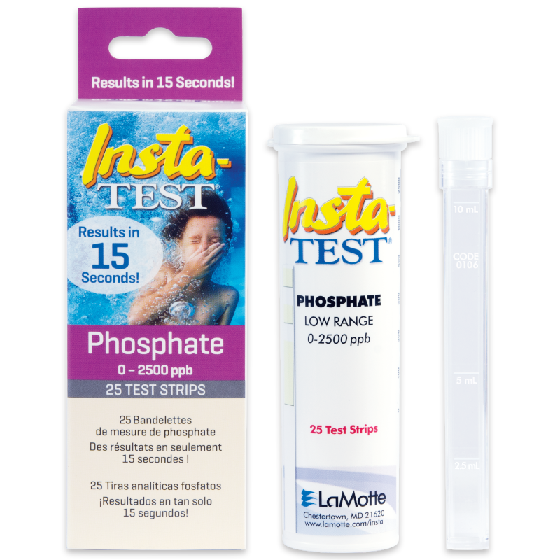 Bandelettes de test Phosphates Faible Portée LaMotte Insta-TEST® - 25 bandelettes (3021-G-6)