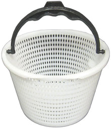 Panier de skimmer de piscine blanc en plastique avec poignée noire, accessoire entretien piscine