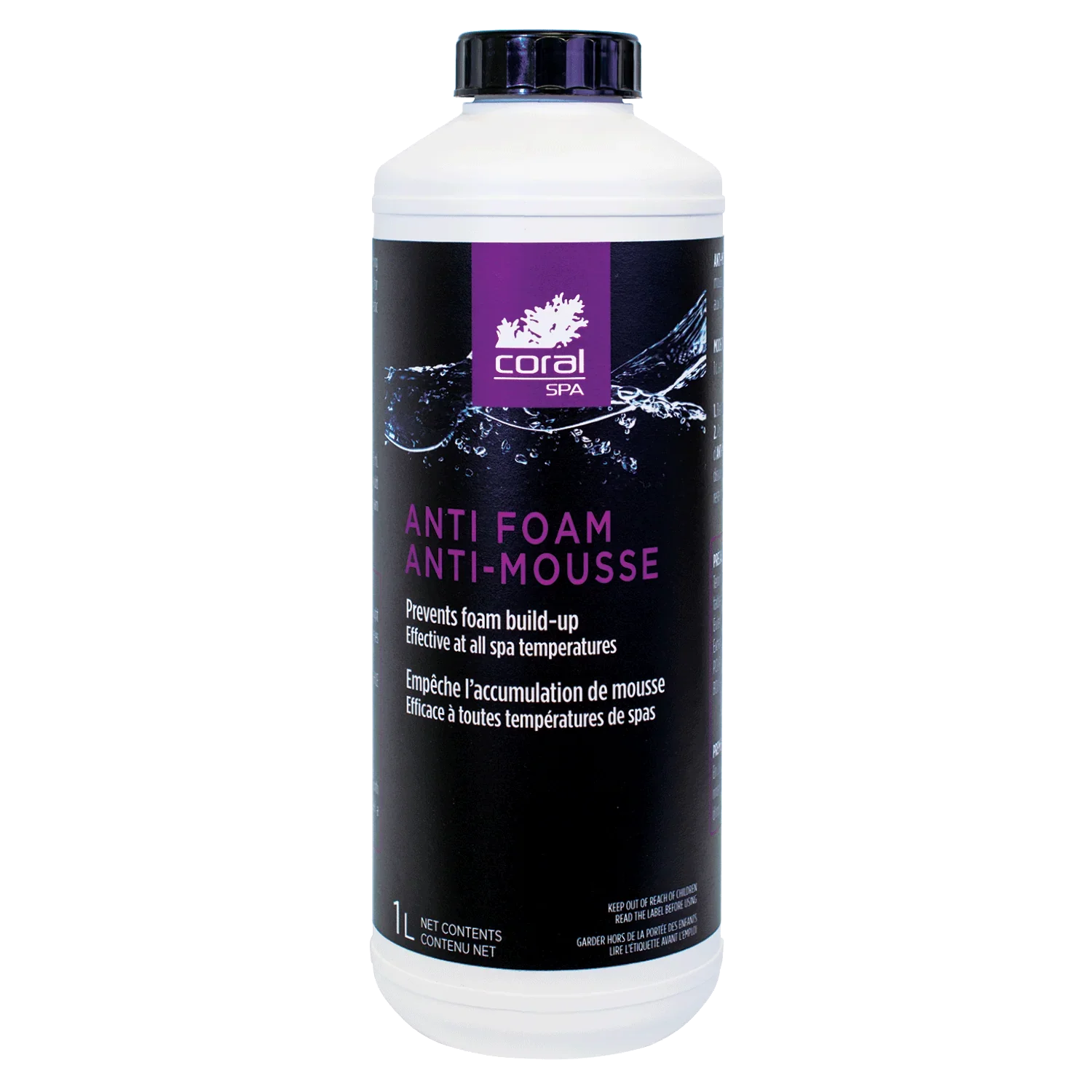 CORAL ANTI-MOUSSE  1 L - Piscines Geyser