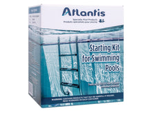 Kit de démarrage pour piscine, boîte bleu avec échelle de piscine, traitement de l'eau