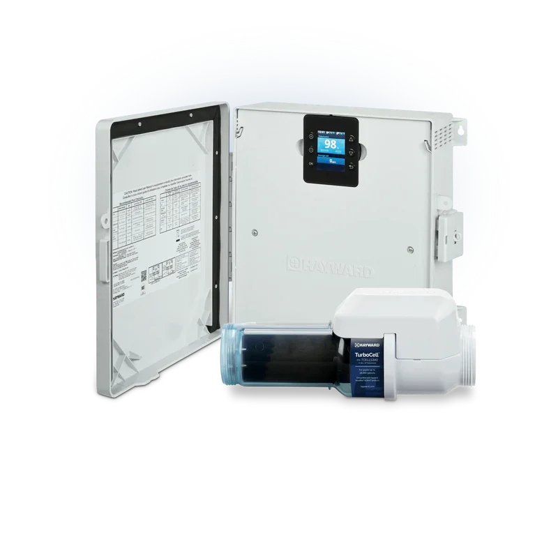 Électrolyseur au sel pour piscine avec panneau de contrôle digital et cellule TurboCell