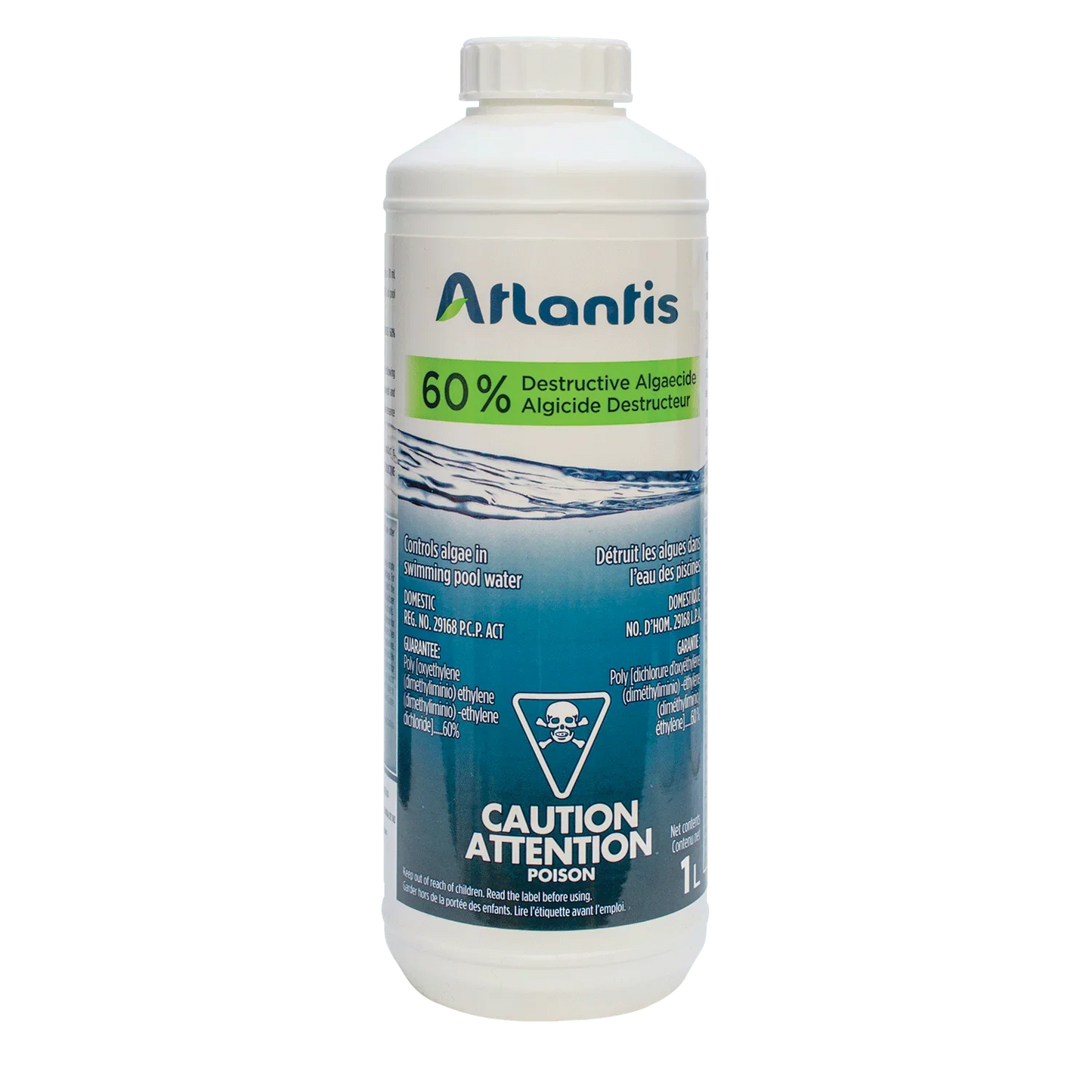 ATLANTIS ALGICIDE DESTRUCTEUR 60%  1 L - Piscines Geyser