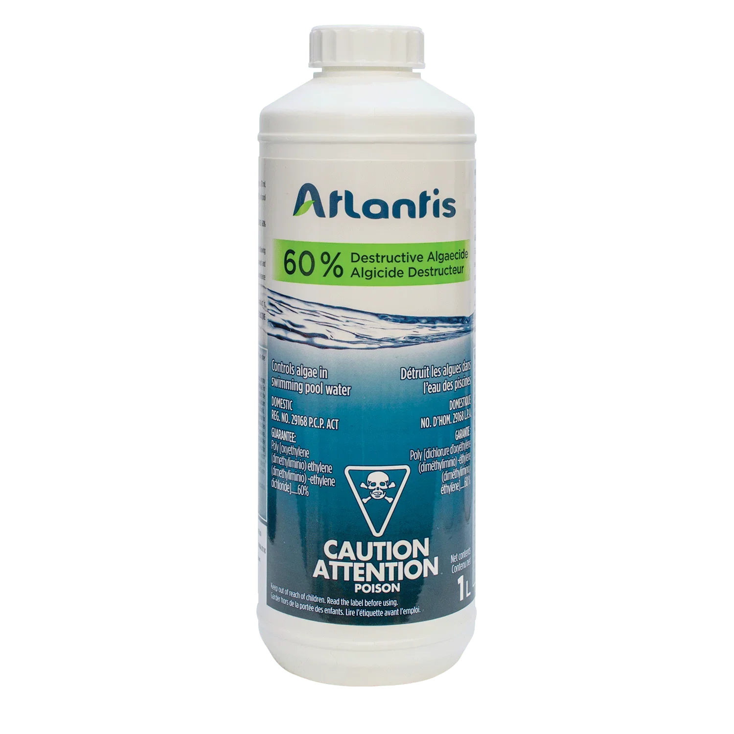 ATLANTIS ALGICIDE DESTRUCTEUR 60%  1 L - Piscines Geyser
