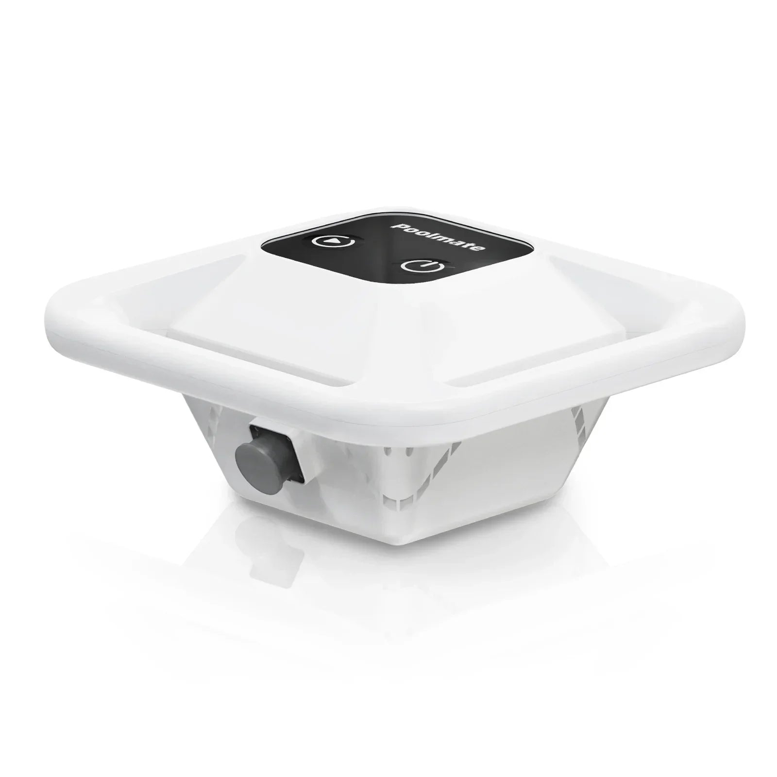 Batterie blanche carrée pour robot de piscine, avec boutons de commande sur le dessus