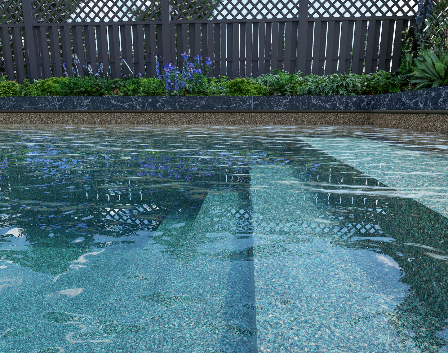 Toile de piscine creusée Costa verde