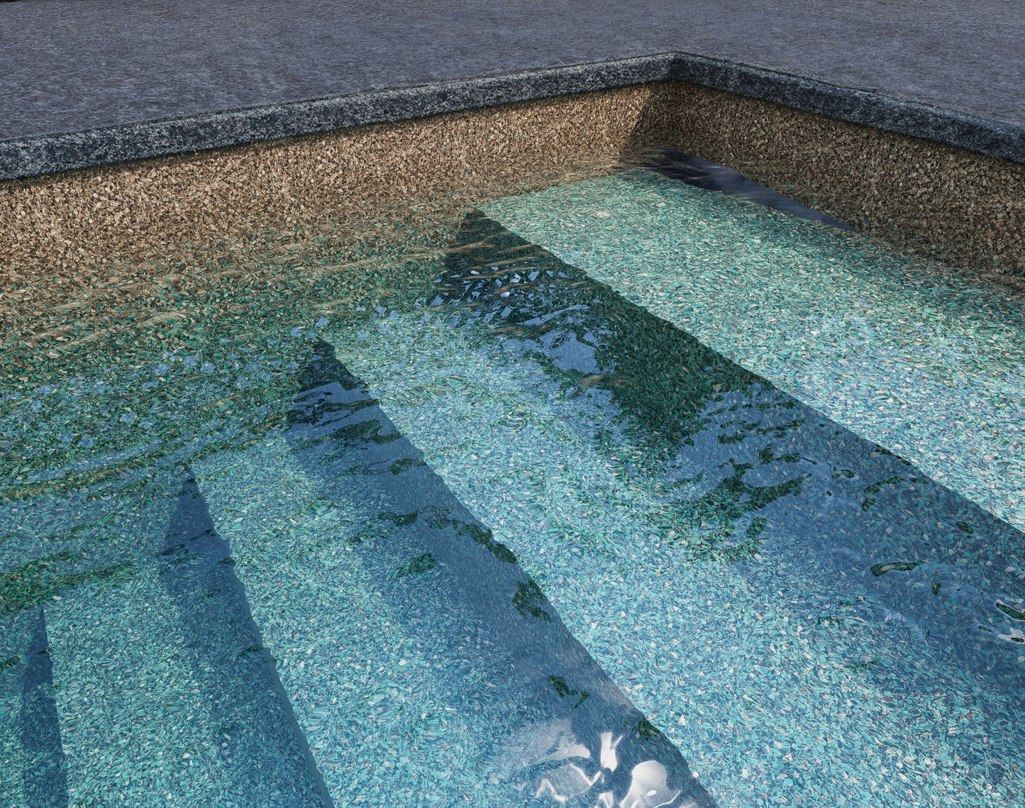 Toile de piscine creusée Costa verde