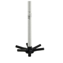 Crépine de filtration pour piscine en plastique, tige blanche avec embouts noirs
