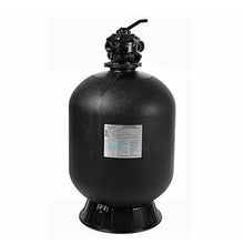 Filtre à sable noir pour piscine avec vanne multivoies, accessoire d'entretien de piscine