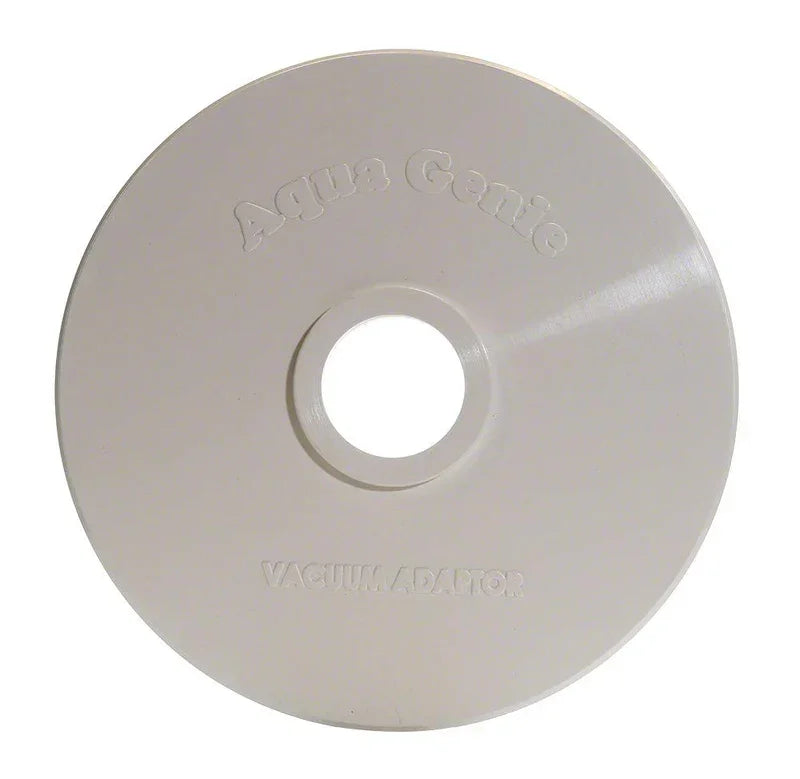 Adaptateur d’aspirateur rond en plastique pour piscine, inscription Aqua Genie