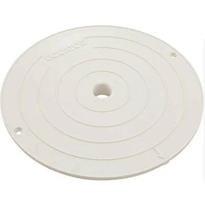 Couvercle rond blanc pour piscine, accessoire d'entretien avec trou central