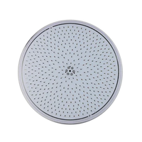 Projecteur LED rond pour piscine, finition inox, éclairage sous-marin moderne