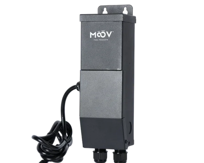 Boîtier électrique MAOV pour piscine, accessoire de gestion et sécurité, noir, câble visible
