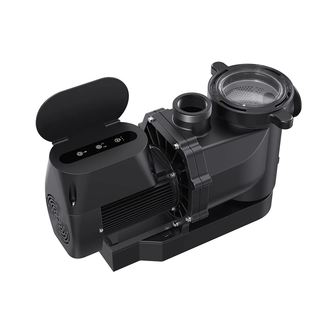 Pompe de piscine Moov DS MP11DS 1 HP 2 vitesses 120V - vue principale avec panneau de commandes