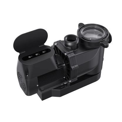 Pompe de piscine Moov DS MP11DS 1 HP 2 vitesses 120V - vue principale avec panneau de commandes
