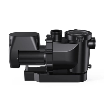 Pompe piscine residentielle 1 HP Moov MP11DS - vue profil complet corps pompe