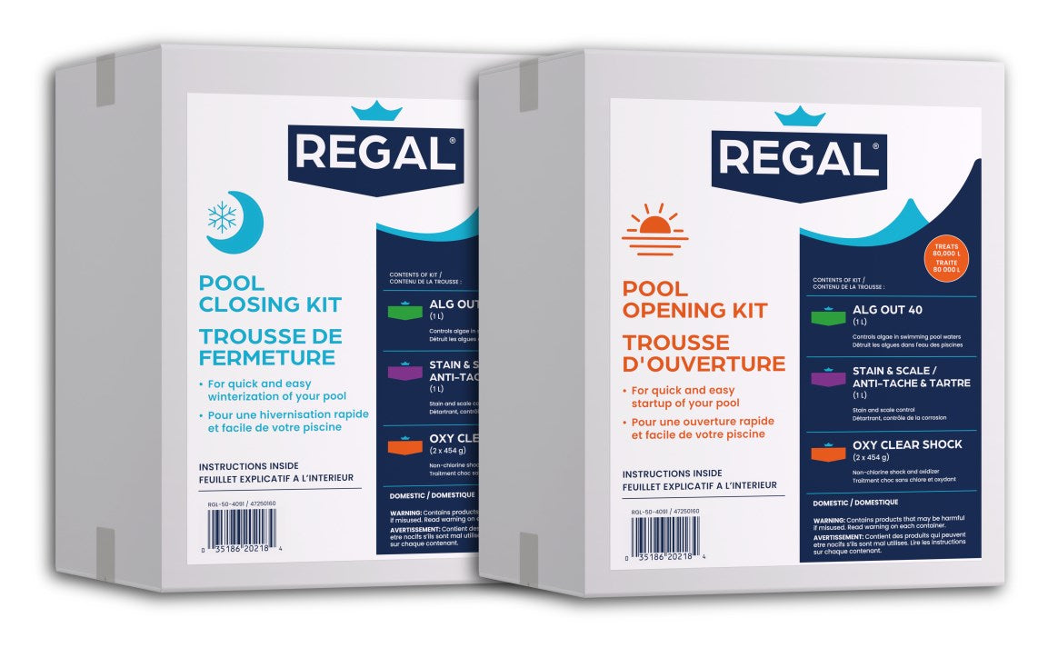 Regal Trousse d'ouverture et de fermeture de piscine jusqu'à 80 000 L