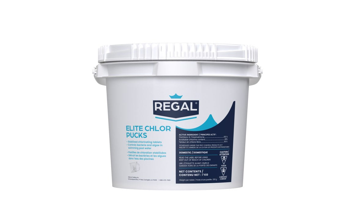 Regal Elite Chlor Pucks 3 pouces, galets de chlore 90 % pour piscine