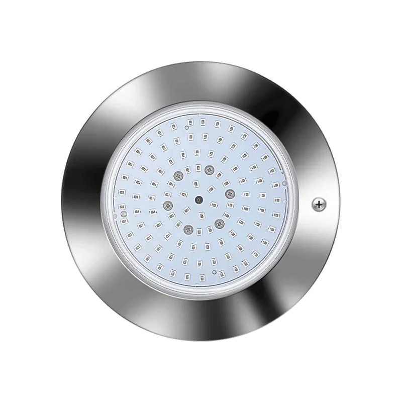 Projecteur LED rond en inox pour piscine, éclairage subaquatique moderne