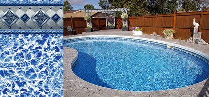 Silver Palace inground pool liner, white diffusion