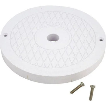 Couvercle de drain de piscine rond blanc avec vis, accessoire pour entretien piscine