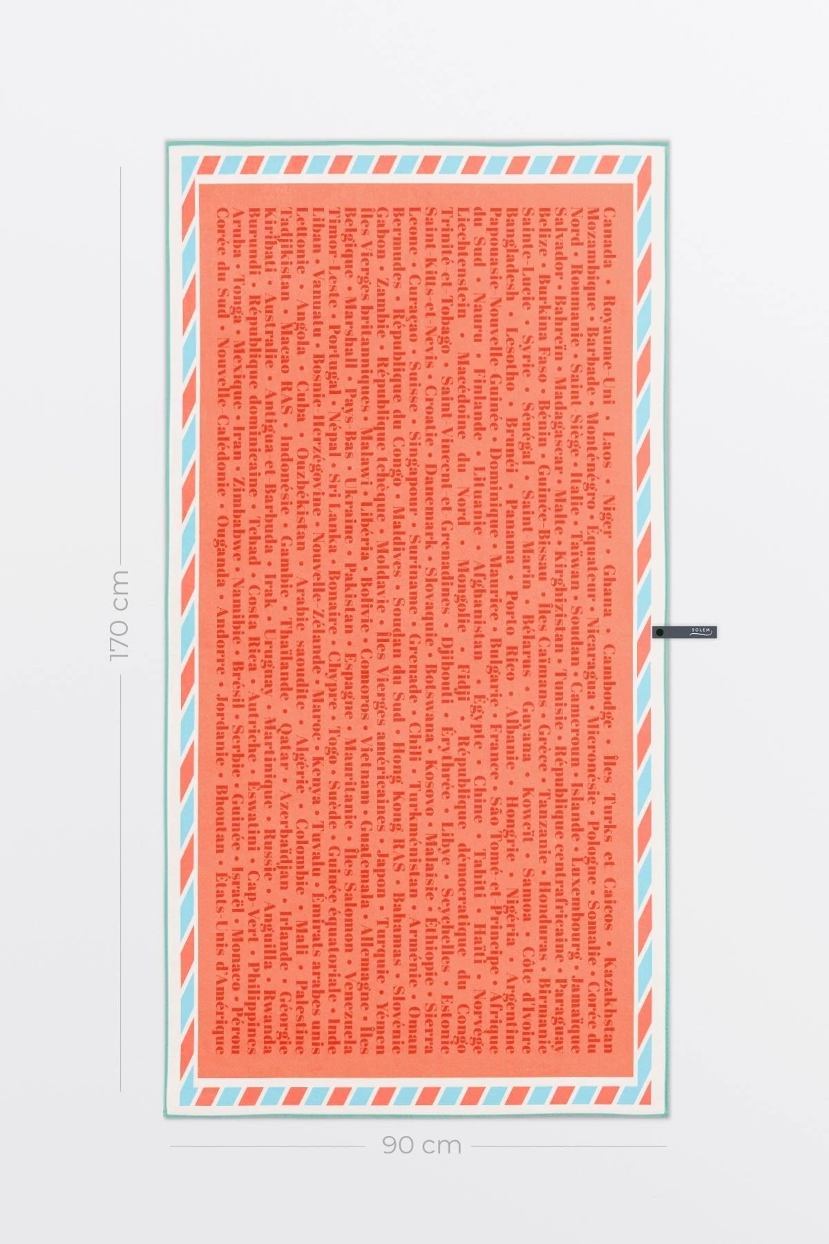 Serviette de plage Solem  Autour du monde | XL