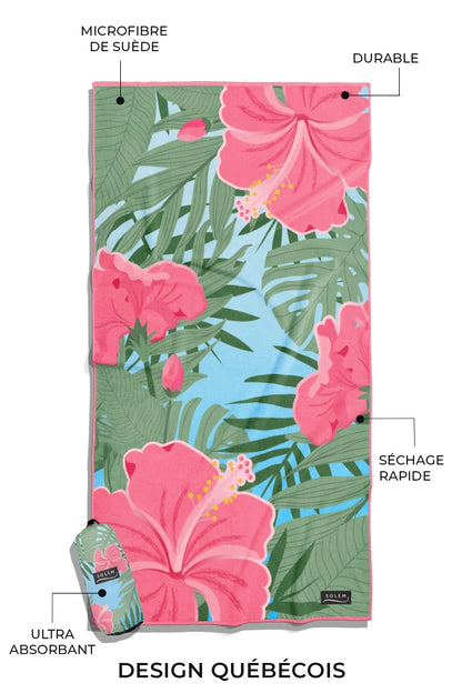 Flowers of the Islands Beach Towel | XL