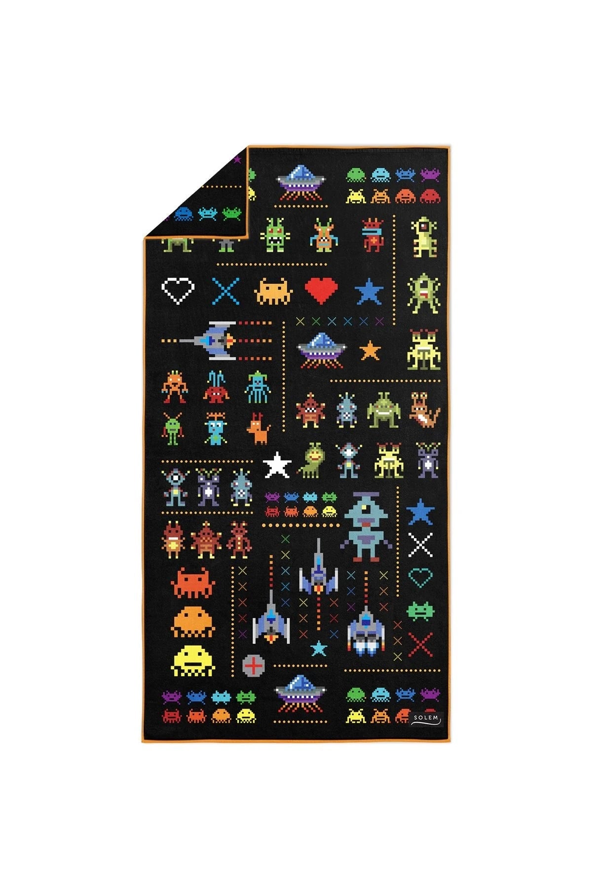 Pixel Galaxy Beach Towel | XL