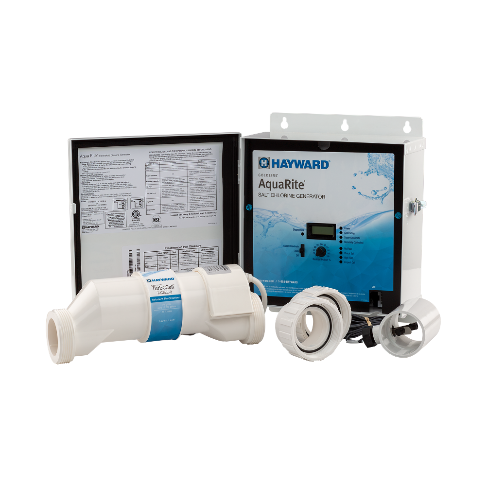 Système au sel Hayward AquaRite avec cellule TurboCell - 15 000, 25 000 ou 40 000 gallons