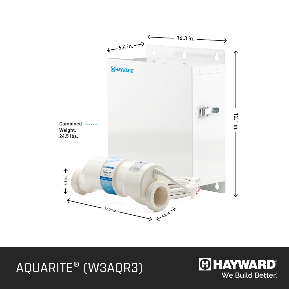 Système au sel Hayward AquaRite avec cellule TurboCell - 15 000, 25 000 ou 40 000 gallons