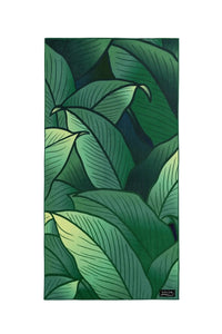 Serviette de plage Solem La Grandeur Nature XL en microfibre de suède, motif nature réversible