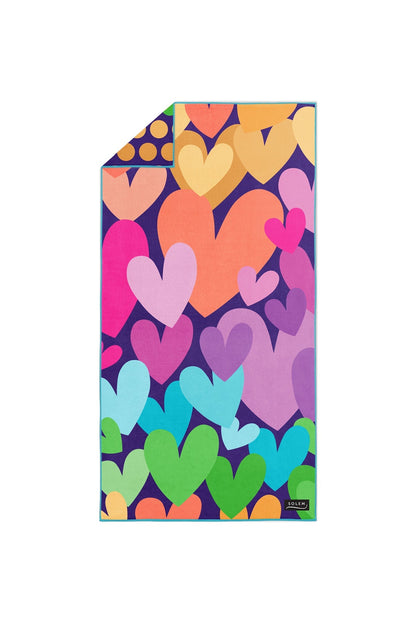 Pretty Heart Beach Towel | XL