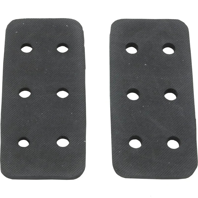 Paire de plaques en caoutchouc noir avec huit trous, accessoire pour piscine