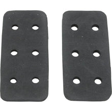 Paire de plaques en caoutchouc noir avec huit trous, accessoire pour piscine