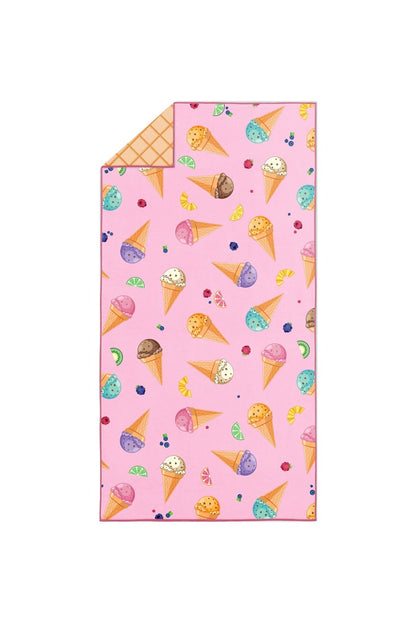 XL Frosted Melody Beach Towel — Microfiber for Kids | Solem