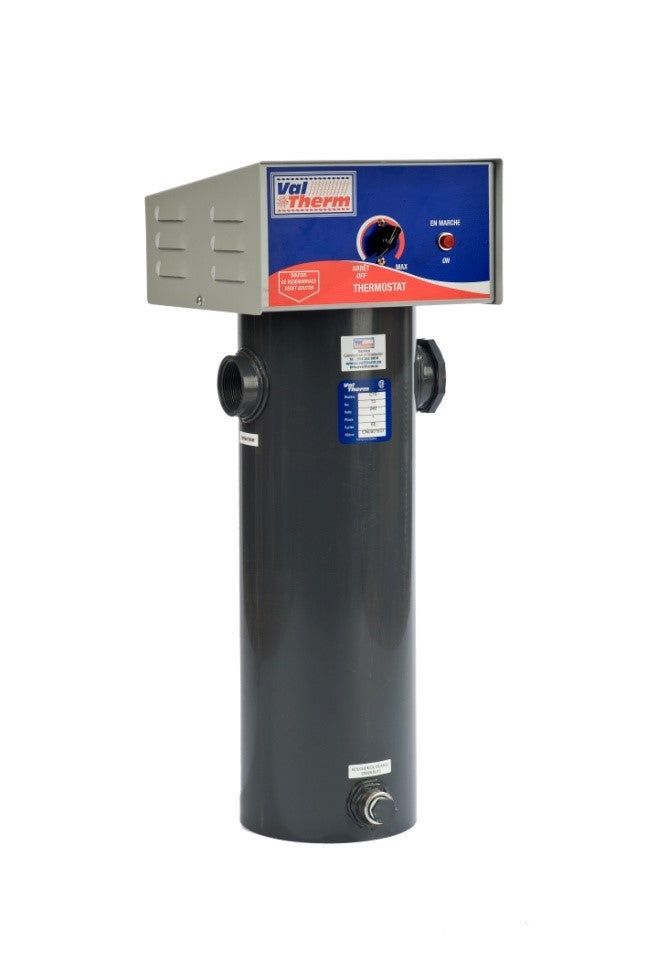 Chauffe-eau de piscine Val-Therm Modèle C Mécanique — 5, 10 ou 15 kW (240 V)