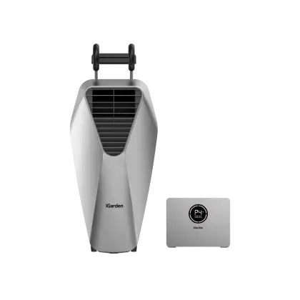 Moov Swim Jet Série X portable et rechargeable avec son module de contrôle Wi-Fi iGarden, vue de face