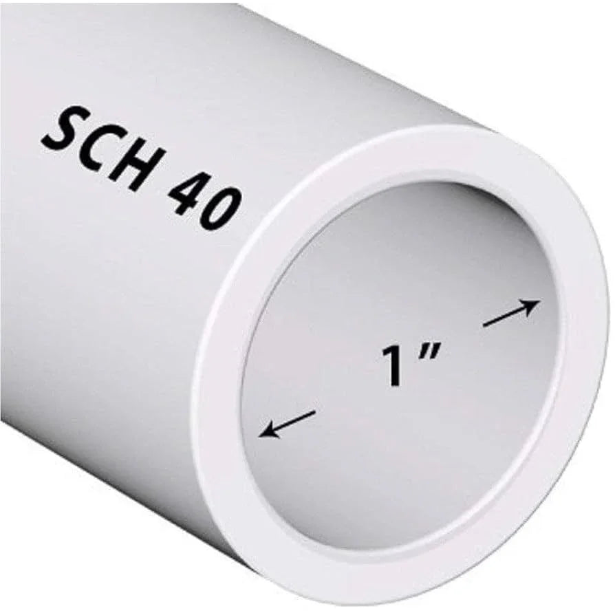 Tube PVC SCH 40 diamètre 1 pouce pour plomberie et filtration piscine