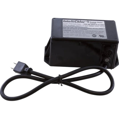 Bloc d’alimentation noir pour électrolyseur de piscine avec câble électrique