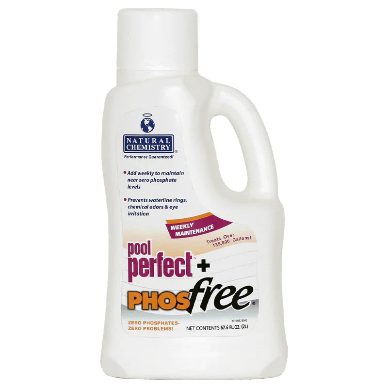 Bouteille de traitement piscine Pool Perfect + Phosfree 2L pour éliminer les phosphates
