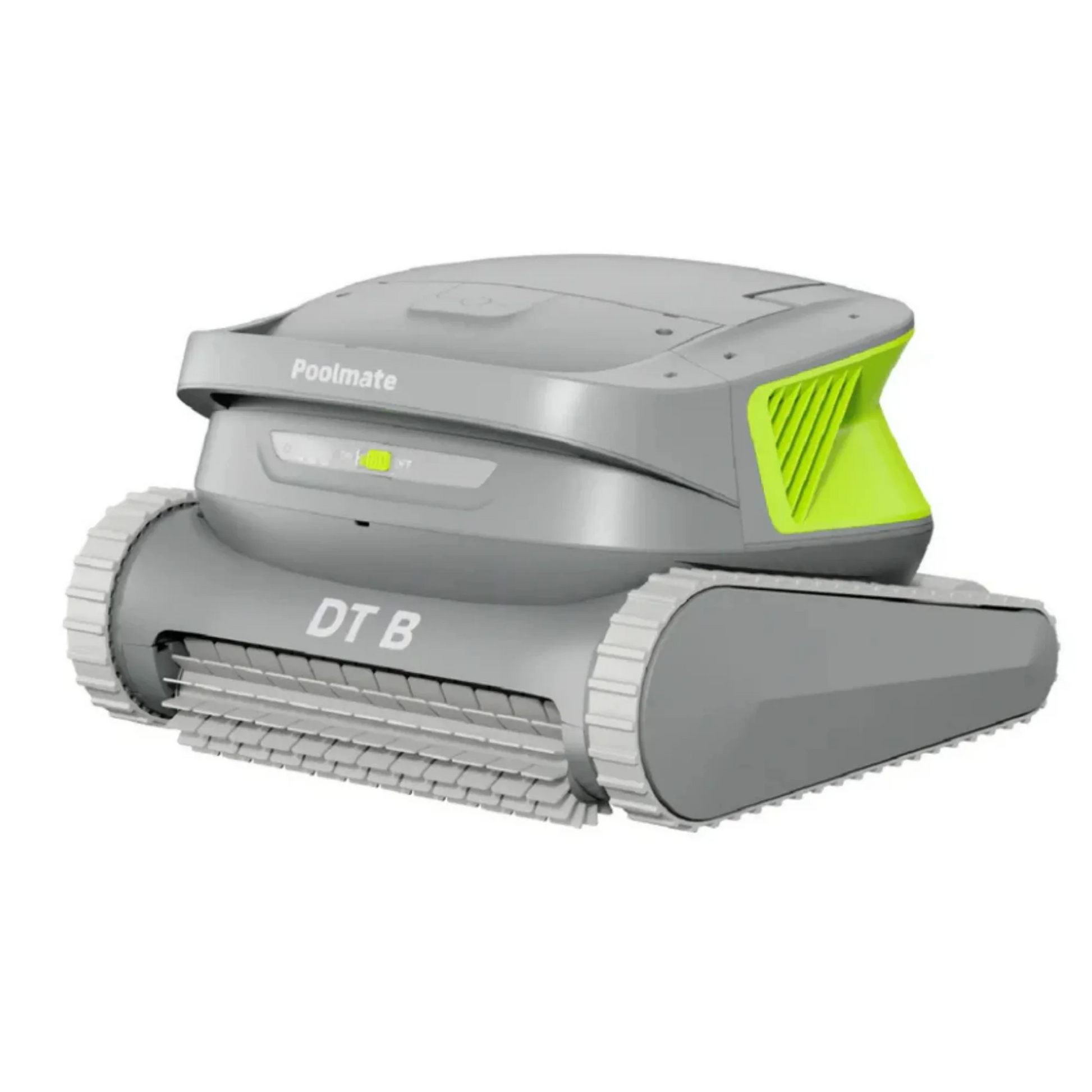 Robot nettoyeur de piscine gris et vert Poolmate DT B pour entretien automatique de bassins