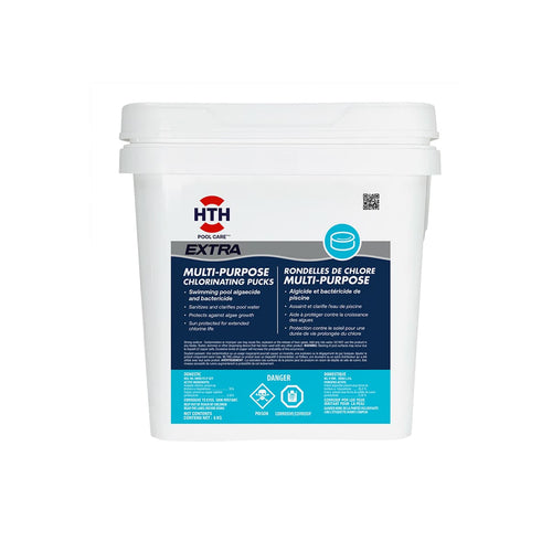HTH EXTRA RONDELLES DE CHLORE MULTI-PURPOSE AVEC ALGICIDE INTÉGRÉ 6 KG
