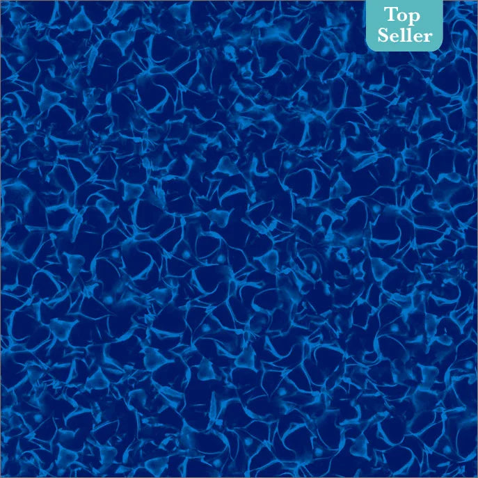 Motif de liner de piscine bleu foncé effet eau, idéal pour revêtement de piscine.