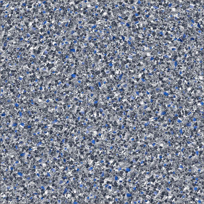 Motif de revêtement piscine mosaïque granulée bleue et grise, style pierre Ocean Midnight